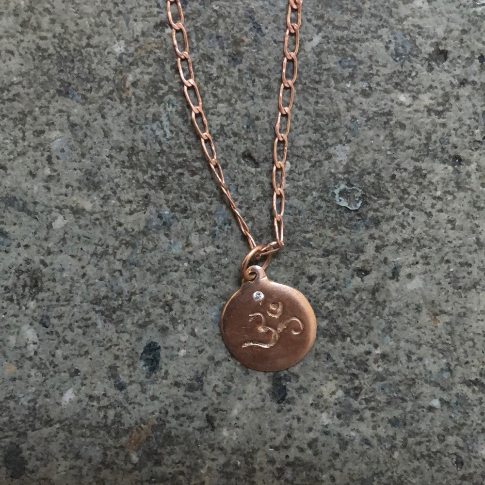 Rose Gold Helen Ficalora Charm Necklace